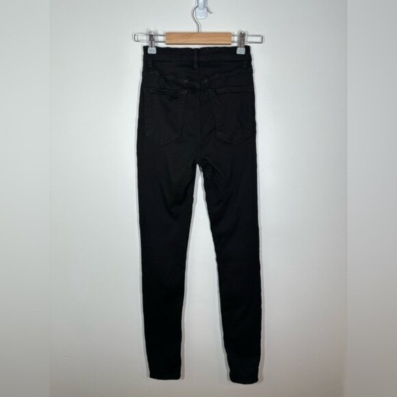 REFORMATION Black High Waist Skinny Jeans Size 25 - Picture 7 of 7
